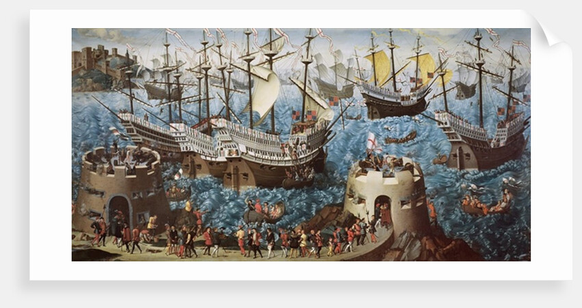 Embarkation of Henry VIII, in 1520, to the Field of the Cloth of Gold by Friedrich Bouterwek