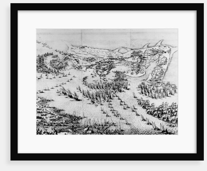 The Siege of the Citadel of Saint-Martin-de-Re in 1627, 1628-31 by Jacques Callot