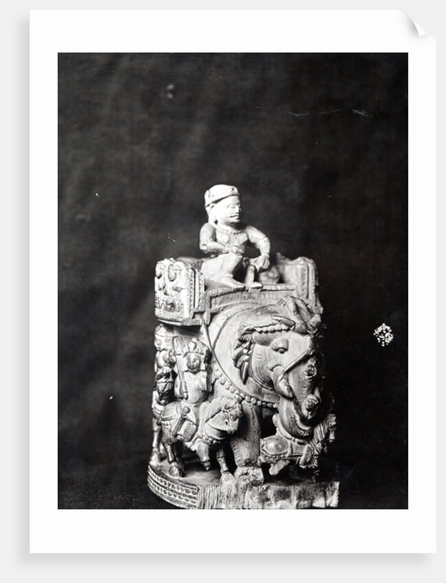 Elephant chess piece, long considered to be a piece from 'The Chessboard of Charlemagne' by Middle Eastern