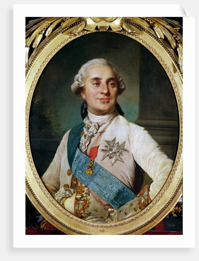 Portrait Medallion of Louis XVI, 1775 by Joseph Siffred Duplessis