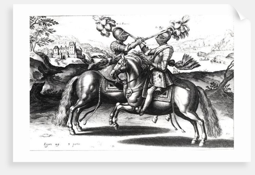Tournament scene between Henri IV and Antoine de Pluvinel by French School