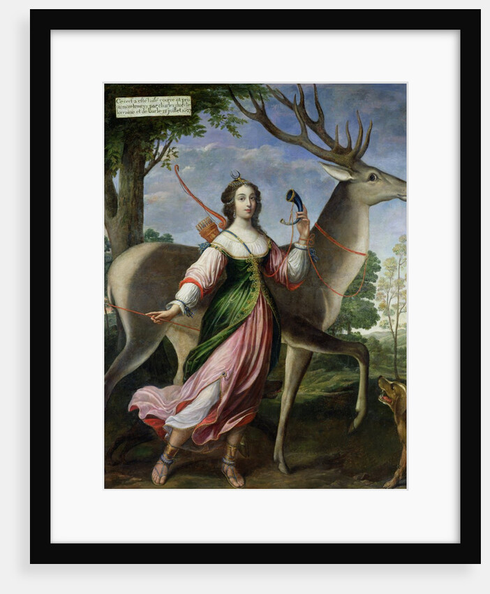 Marie de Rohan-Montbazon Duchess of Chevreuse as Diana the Huntress by Claude Deruet