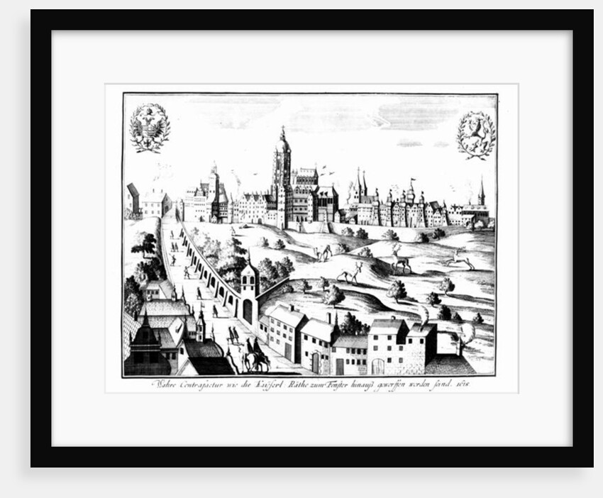 The Defenestration of Prague, 3rd August 1618 by German School