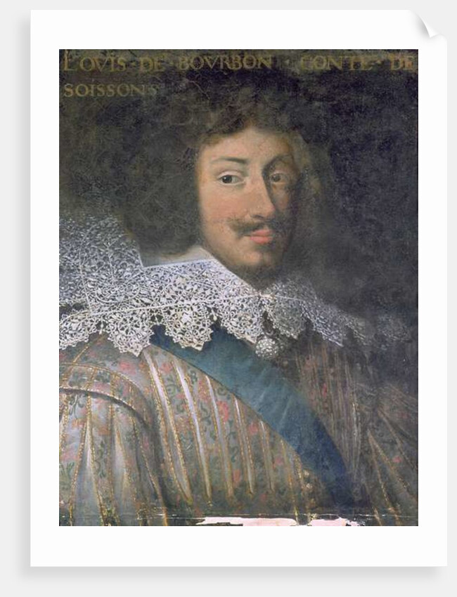 Portrait of Louis of Bourbon Count of Soissons by French School