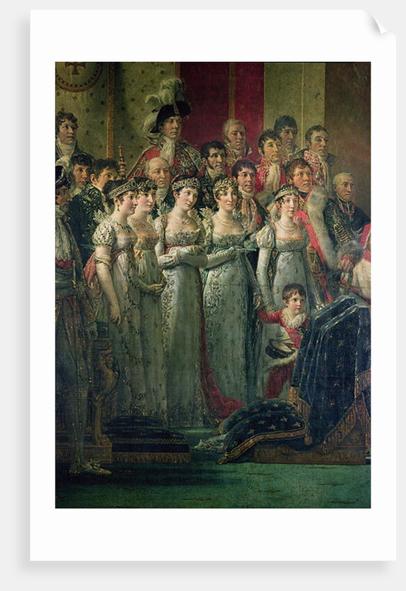 The Consecration of the Emperor Napoleon and the Coronation of the Empress Josephine by Pope Pius VII 2nd December 1804, 1807 by Jacques Louis David