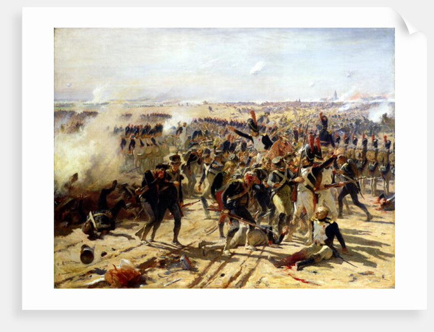The Battle of Essling, May 1809 by Fernand Cormon