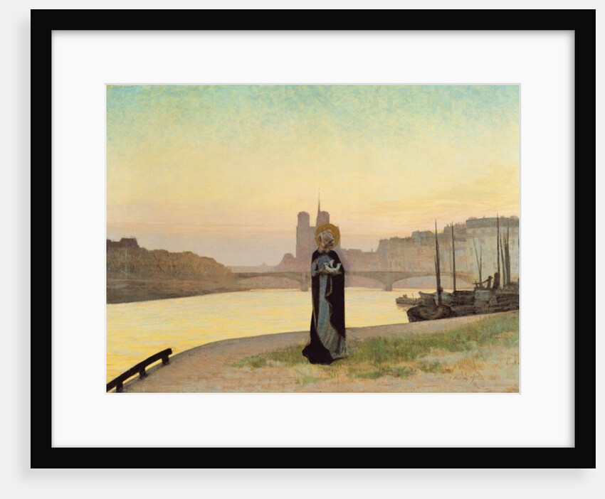 St. Genevieve, 1885 by Edmond-Francois Aman-Jean