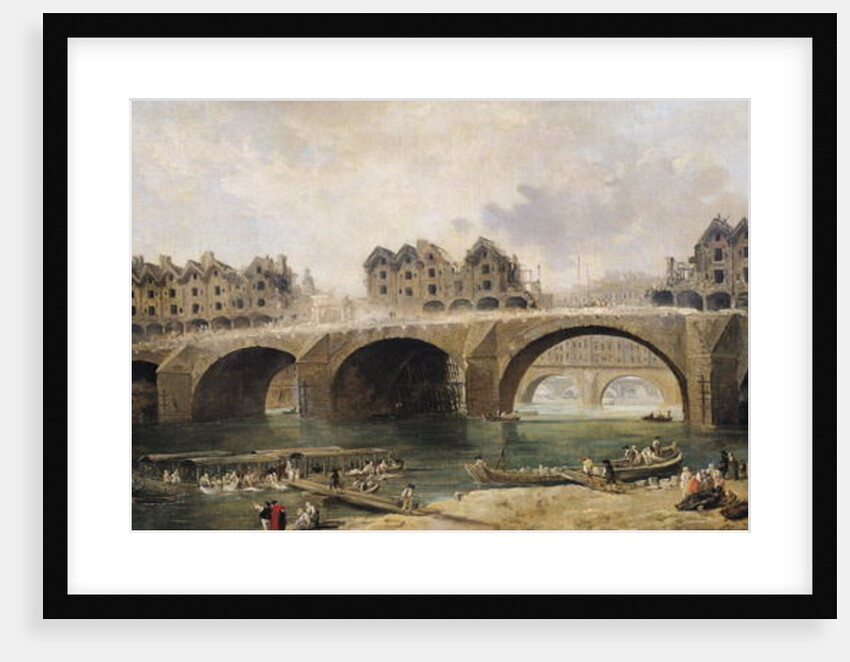 Demolition of the Houses on the Notre-Dame Bridge, c.1786 by Hubert Robert