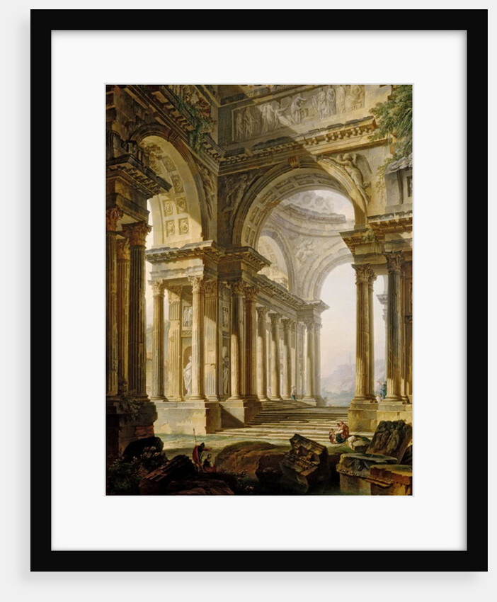 Temple in Ruins, 18th century by Pierre Antoine Demachy