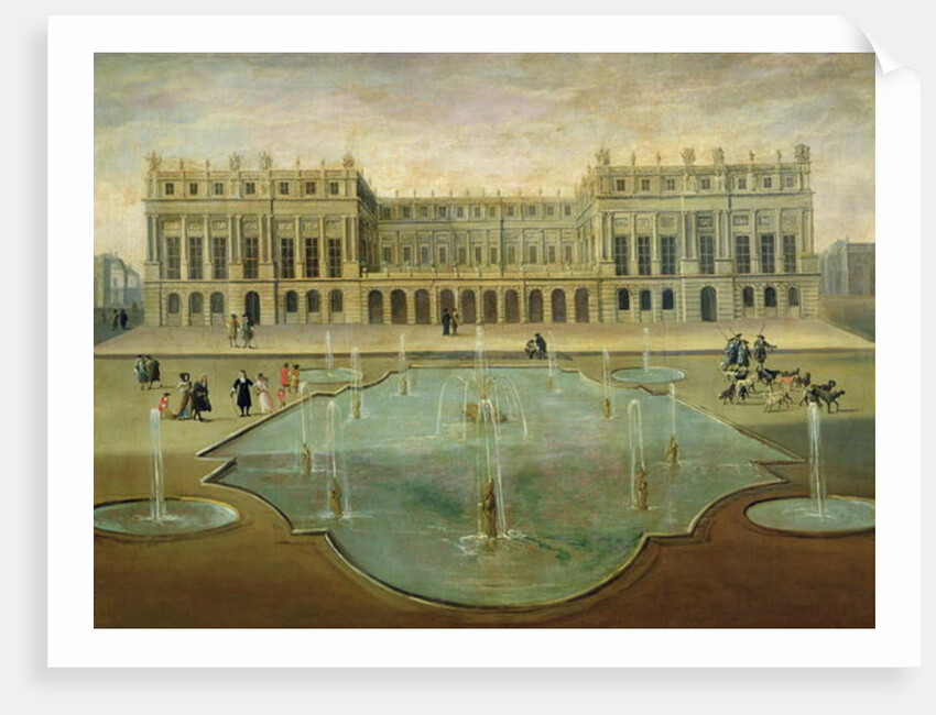 Chateau de Versailles from the Garden Side, before 1678 by French School