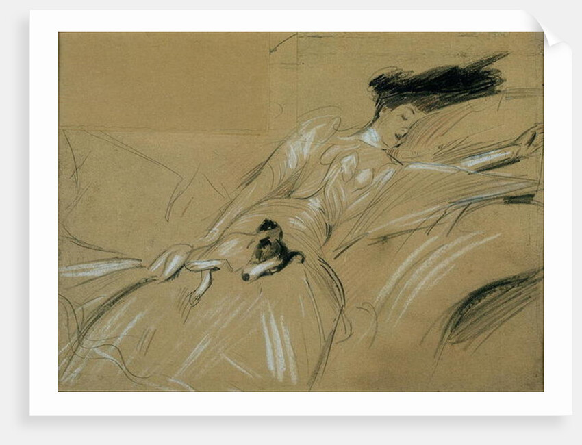 The Duchess of Marlborough Dozing Off at Blenheim Palace by Paul Cesar Helleu