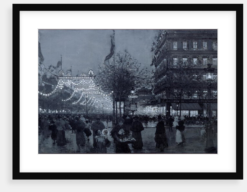 The Grands Boulevards, Paris, decorated for the Celebration of the Franco-Russian Alliance in October 1893 by Luigi Loir