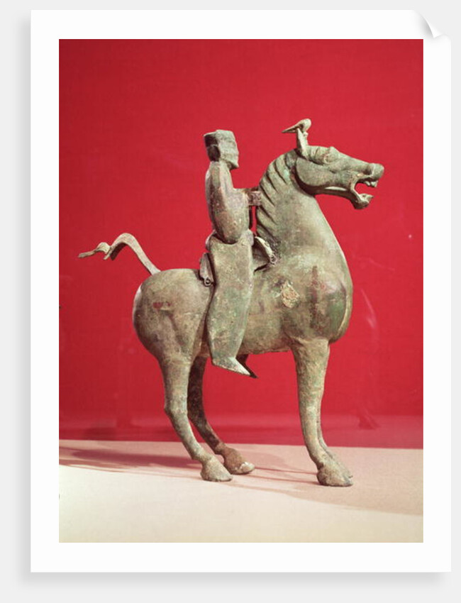 Man on horseback, from Wu-wei, Kansu, Eastern Han Dynasty by Chinese School