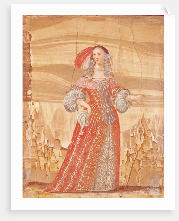 Portrait of Madeleine Bejart in the role of Madelon in 'Les Precieuses' by Moliere after 1659 by French School