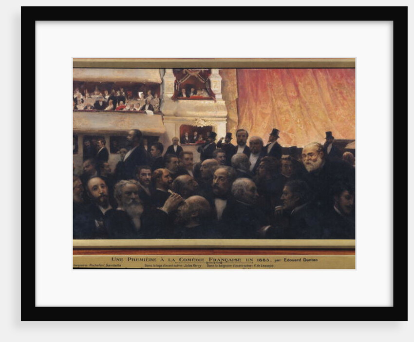 First Night at the Comedie Francaise in 1885 by Edouard-Joseph Dantan