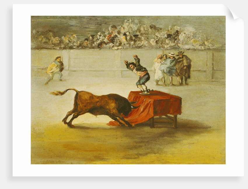 Martincho's Other Folly in the Bull Ring at Saragossa, after a painting by Francisco Goya by Eugenio Lucas y Padilla