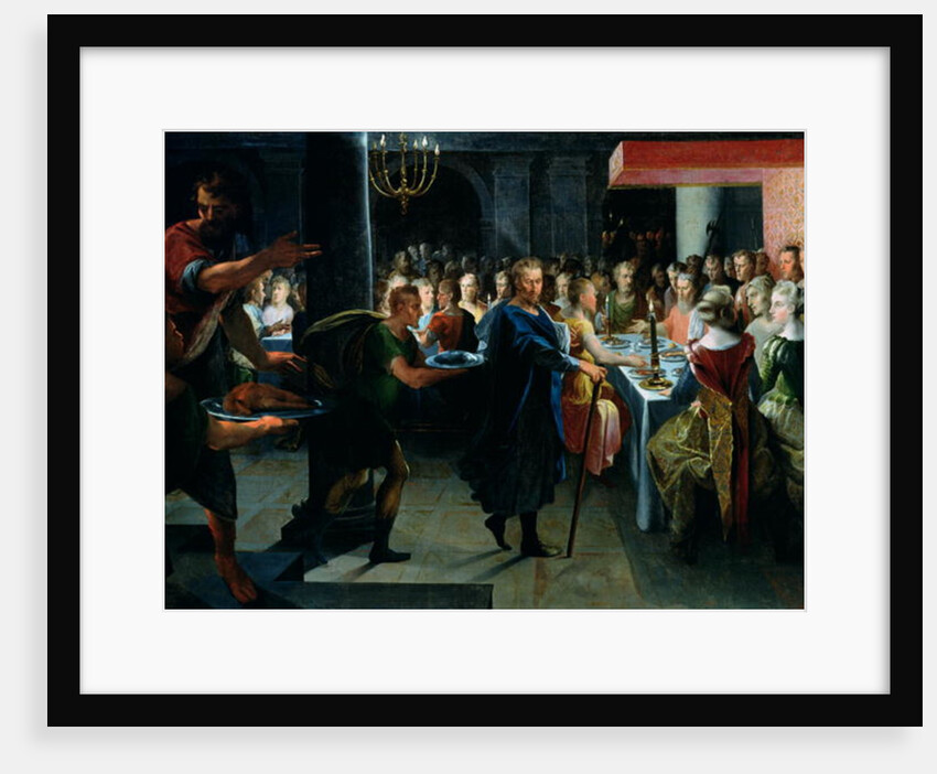 Dice Offering a Banquet to Francus, in the Presence of Hyante and Climene by Toussaint Dubreuil