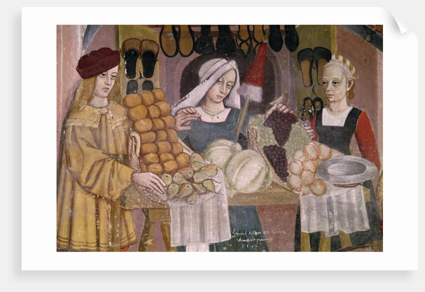 The Fruit Sellers' Stand by Italian School