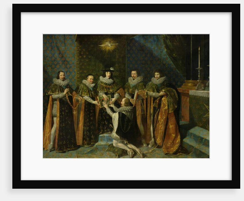 Louis XIII Receiving Henri d'Orleans Duc de Longueville, into the Order of the Saint Esprit, 1633 by Philippe de Champaigne
