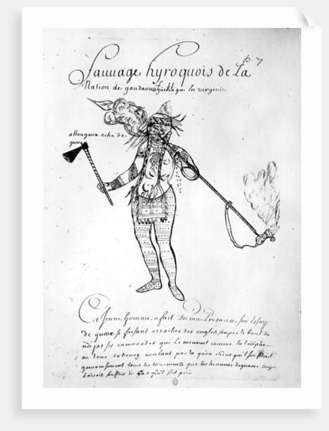 Iroquois Indian of Canada by French School