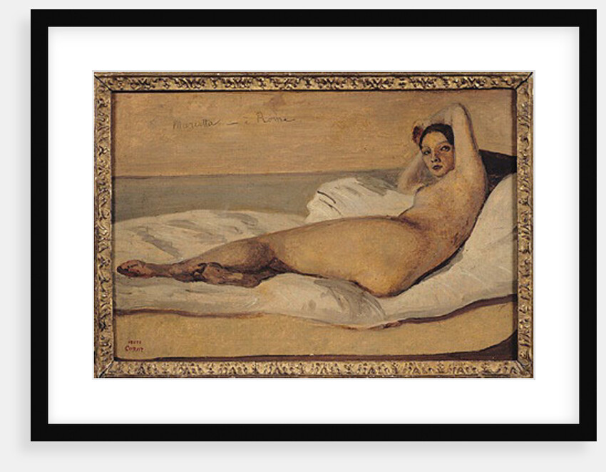 The Roman Odalisque 1843 by Jean Baptiste Camille Corot