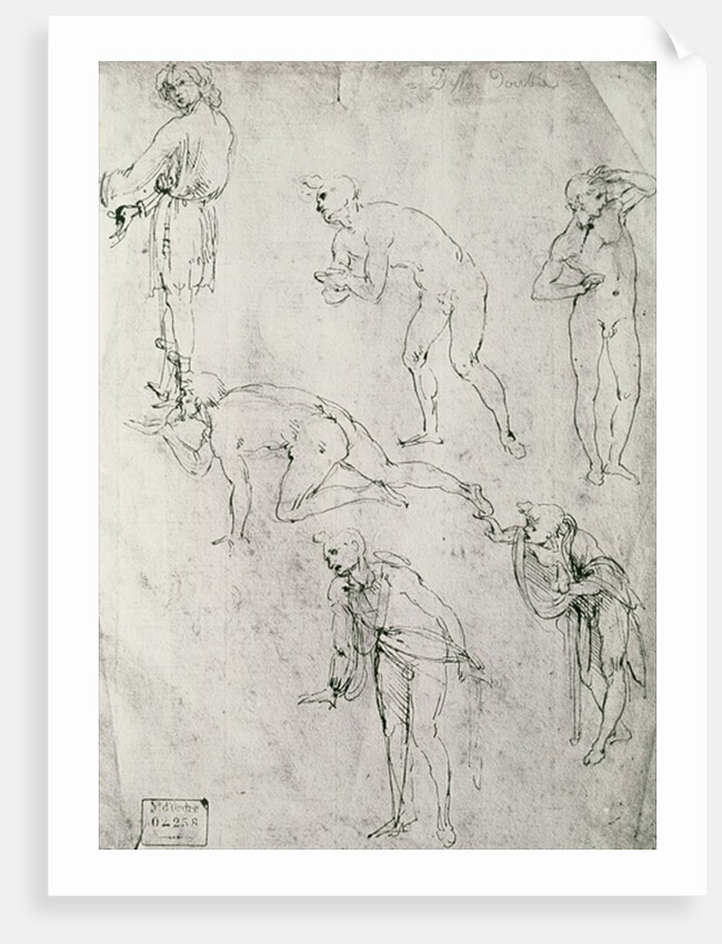 Six Figures, Study for an Epiphany by Leonardo da Vinci