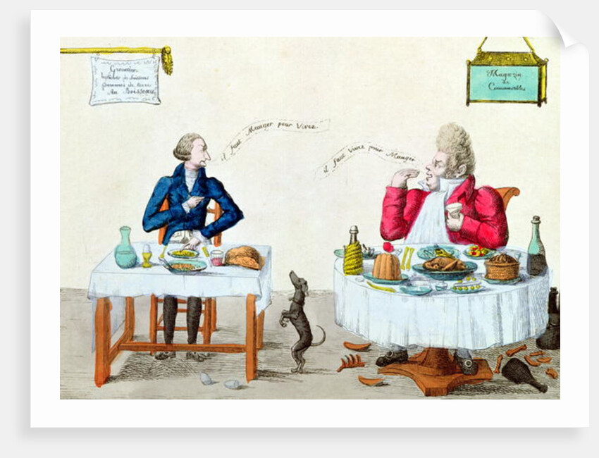 Portrait of a Glutton by French School