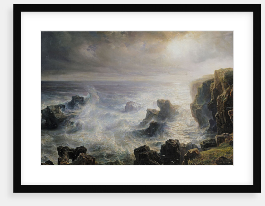 Storm off the Coast of Belle-Ile by Jean Antoine Theodore Gudin