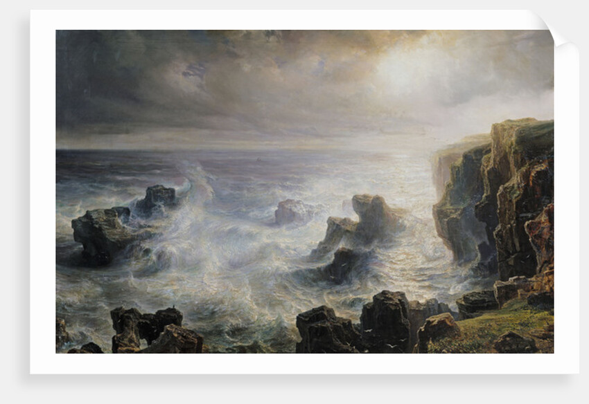 Storm off the Coast of Belle-Ile by Jean Antoine Theodore Gudin