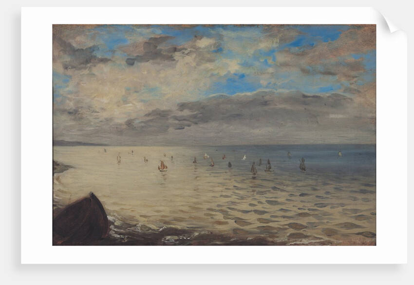 Sea Viewed from the Heights of Dieppe, 1852 by Ferdinand Victor Eugene Delacroix