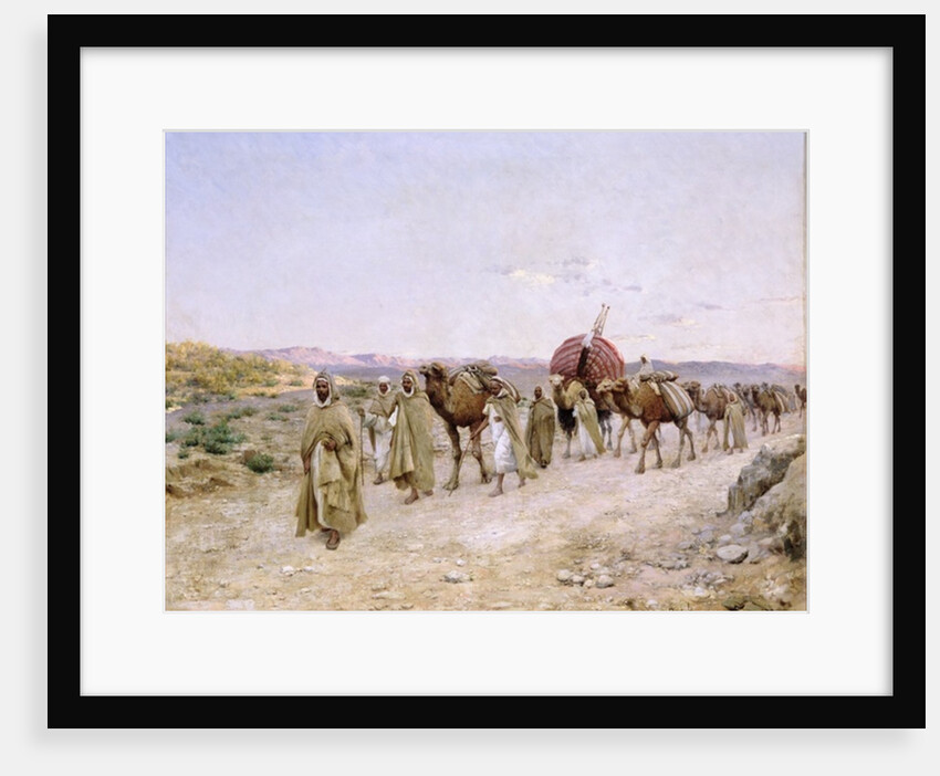 A Caravan near Biskra, 1892 by Paul John Baptiste Lazerges