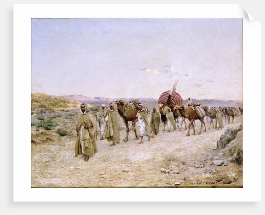 A Caravan near Biskra, 1892 by Paul John Baptiste Lazerges