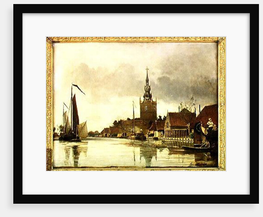 View of Overschie near Rotterdam, 1856 by Johan-Barthold Jongkind