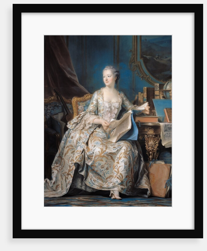 Jeanne Poisson the Marquise de Pompadour, 1755 by Maurice Quentin de la Tour