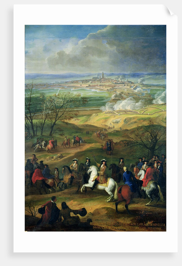 The Siege of Mons by Louis XIV 9th April 1691 by French School