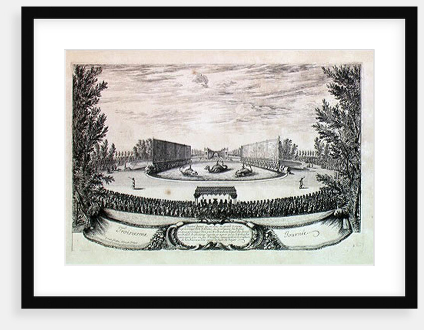Stage on the Large Pond representing the Isle of Alcine by Israel the Younger Silvestre