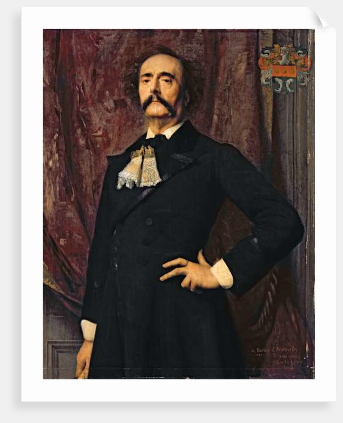 Portrait of Jules Barbey d'Aurevilly 1881 by Emile Levy