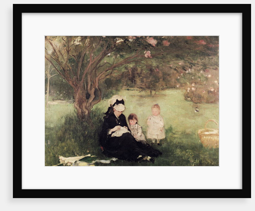 Beneath the Lilac at Maurecourt, 1874 by Berthe Morisot