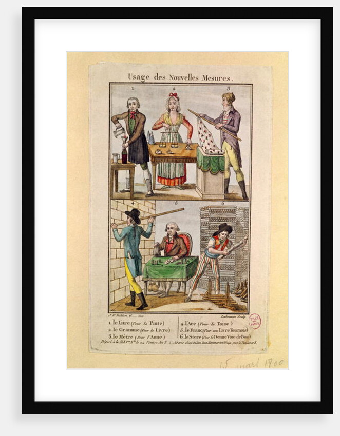 Use of the New Measures, 1795 by J.P. Delion