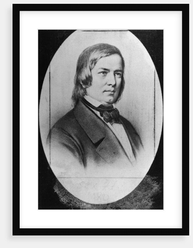 Robert Schumann engraved from a photograph by Jacotin Jacotin