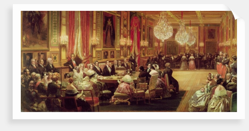 Concert in the Galerie des Guise at Chateau d'Eu, 4th September 1843, 1844 by Eugene-Louis Lami
