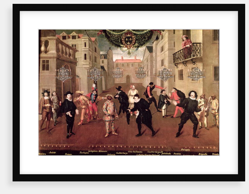 Italian and French Comedians Playing in Farces, 1670 by Verio