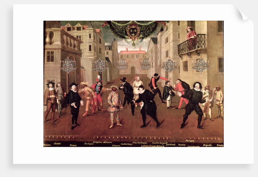 Italian and French Comedians Playing in Farces, 1670 by Verio