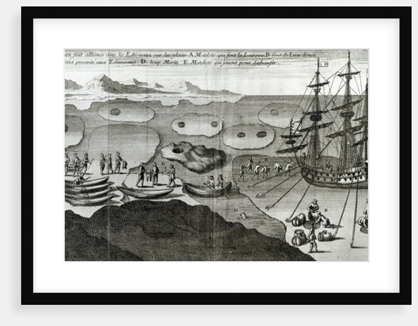 The Ship Making Alliance with the Eskimos by French School
