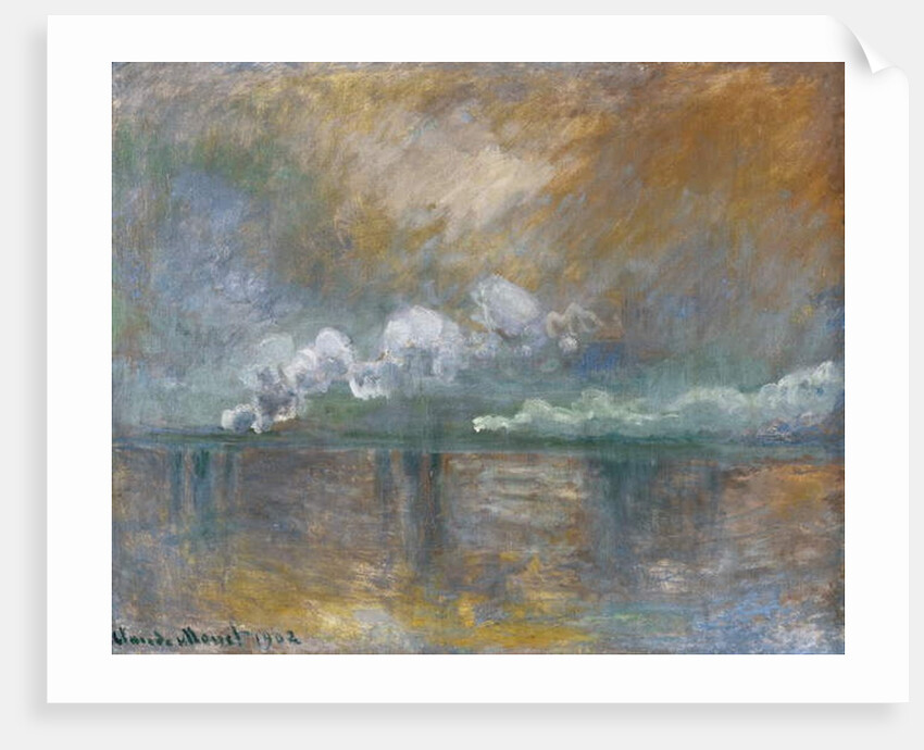 Charing Cross Bridge, Smoke in the Fog, 1902 by Claude Monet