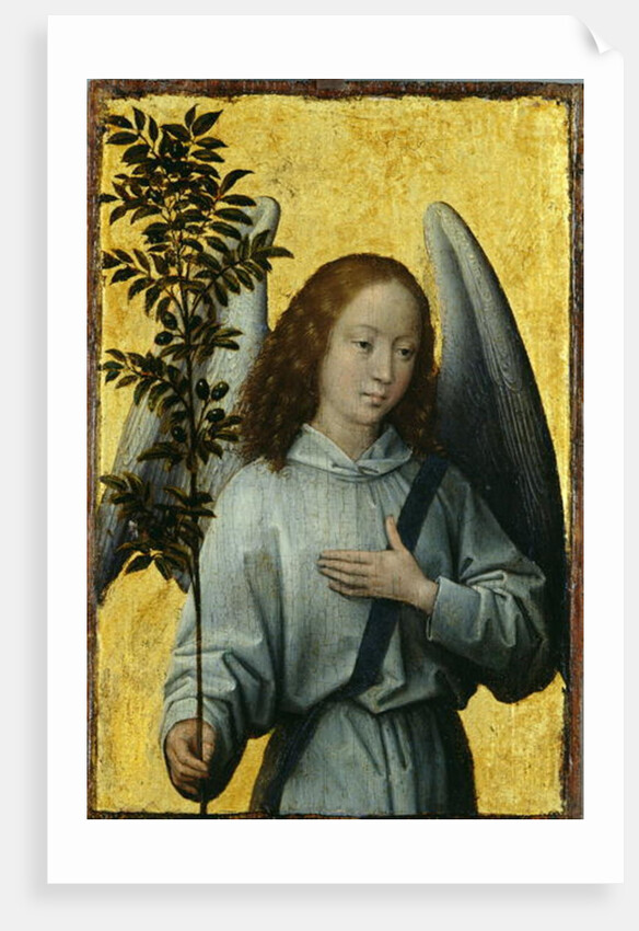 Angel Holding an Olive Branch by Hans Memling