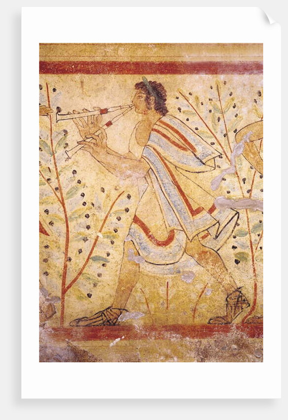 Musician playing the Pipes by Etruscan