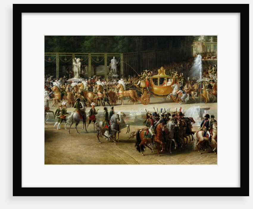 The Entry of Napoleon and Marie-Louise into the Tuileries Gardens on the Day of their Wedding, 2nd April 1810 by Etienne-Barthelemy Garnier