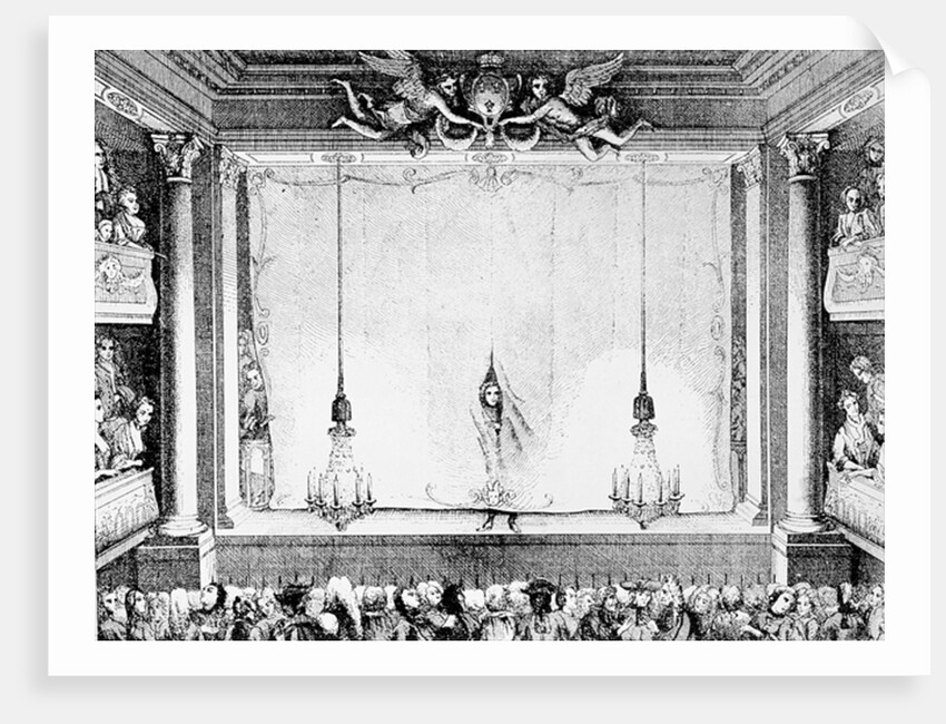 The Comedie Francaise during the Time of Moliere at the Palais Royal Auditorium by Charles Antoine Coypel