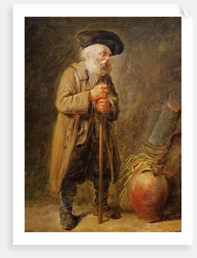 The Old Beggar by French School